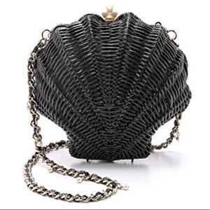 Kate Spade Splash Out Wicker Clam Shell Crossbody